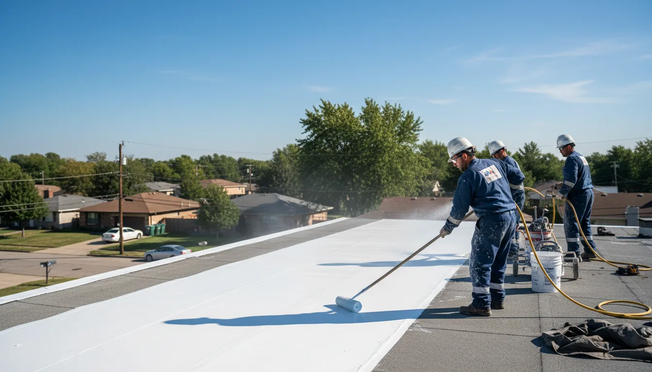 Commercial roof coating in Covert, MI near me